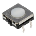 Alps Alpine IP67 Tactile Switch Plunger, 0.75 mm Actuator Length, SPST 50mA 24 V dc, Through Hole Mount B3W-4000