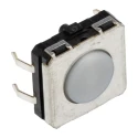Alps Alpine IP67 Tactile Switch Plunger, 0.75 mm Actuator Length, SPST 50mA 24 V dc, Through Hole Mount B3W-4000