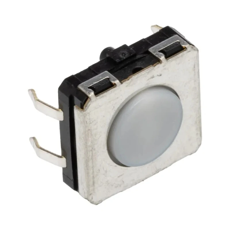 Alps Alpine IP67 Tactile Switch Plunger, 0.75 mm Actuator Length, SPST 50mA 24 V dc, Through Hole Mount B3W-4000