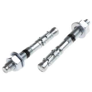 RawlPlug Carbon Steel Wall Plug Through Bolt Anchor 8 mm x 65 mm R-XPT-08065/15