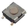 Omron Ivory Tactile Switch Plunger 0.5 mm 24 V dc 50mA SPST-NO Surface Mount B3FS-1002P
