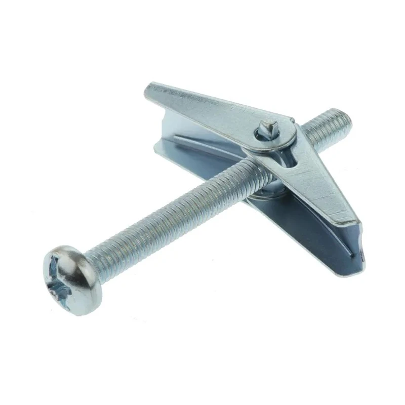 RawlPlug Carbon Steel Spring Toggle Cavity Fixing Zinc Plated, 18 mm Fixing Hole Diameter, 60 mm Length R-SPO-06060