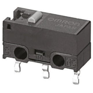 Omron Ultra Subminiature Pin Plunger Micro Switch PCB Terminal 3A 30V dc SPDT IP40 D2F-T