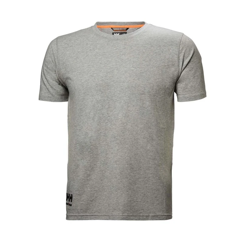 Helly Hansen Grey Cotton Short Sleeve T-Shirt Size M Chelsea Evolution Series 79198_930-M
