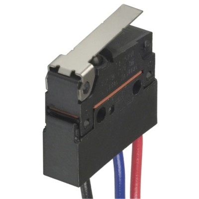 Omron Sealed Subminiature Hinge Lever Micro Switch 100mA 30V dc SPDT IP67 D2SW-P01L1M