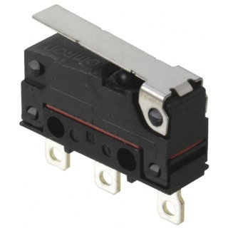 Omron Sealed Subminiature Micro Switch Hinge Lever, SPDT, 2A 250V AC, IP67 D2SW-P2L1H
