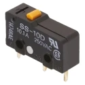 Omron Subminiature Pin Plunger Micro Switch, PCB Terminal, 10.1 A, 250 V AC, 30 V DC, SPDT, IP40 SS-10D 1