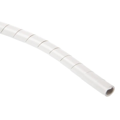 HellermannTyton Spiral Cable Wrap Polyethylene Grey 9-10 mm Diameter 100 mm Max Bundle 5 m Length 161-41205 SBPE9D-PE-GY