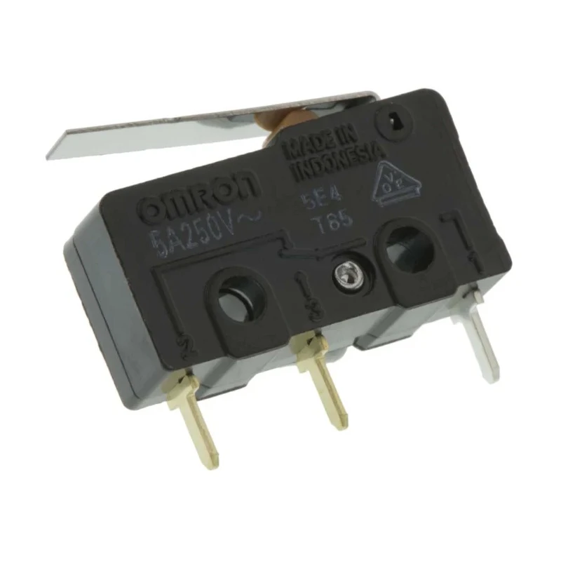 Omron Subminiature Hinge Lever Micro Switch, Through Hole Terminal, 5A, 250 V ac, SPDT, IP40 SS-5GLD