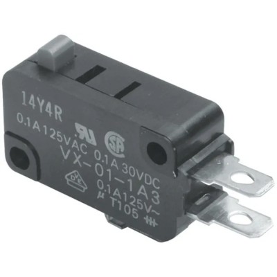 Omron Pin Plunger Micro Switch Tab Terminal 100mA 250V AC SPDT IP40 VX-01-1C23