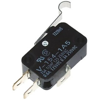 Omron Aratas Simulated Roller Lever Micro Switch, Tab Terminal, 5A Contact Current, 250 V AC, SPDT, IP40 VX-54-1C23