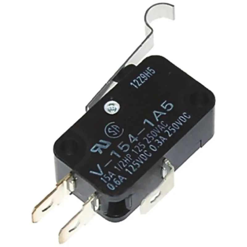 Omron Aratas Simulated Roller Lever Micro Switch, Tab Terminal, 5A Contact Current, 250 V AC, SPDT, IP40 VX-54-1C23