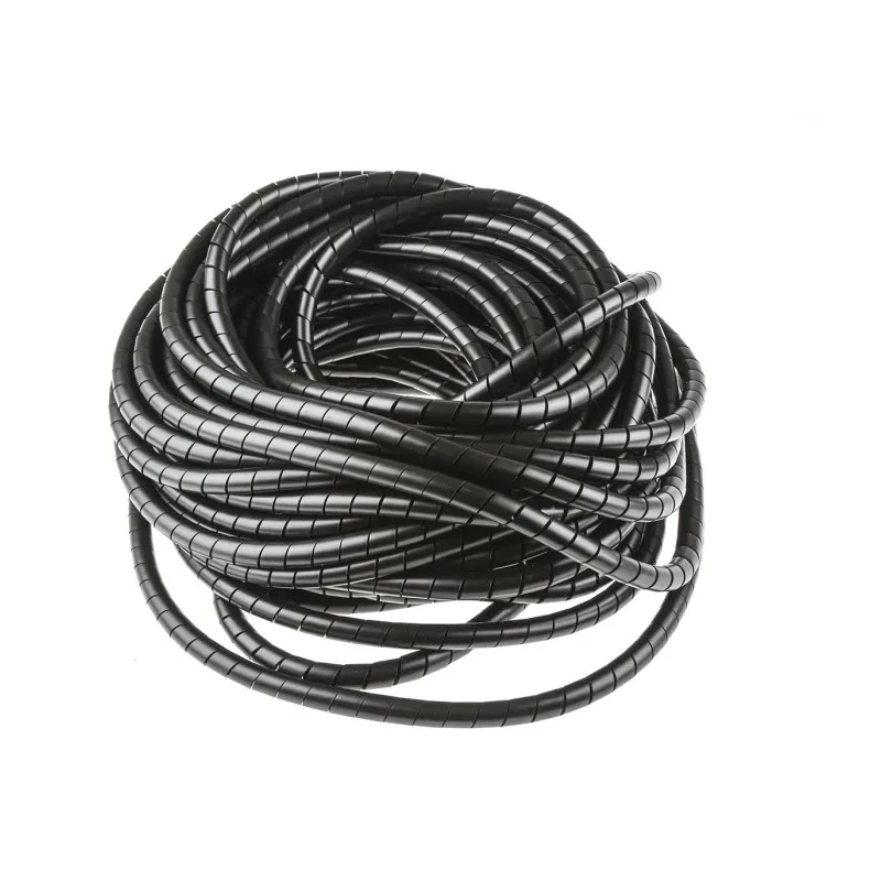 HellermannTyton Spiral Cable Wrap Black Polyethylene 9-10 mm Cable Diameter 30m Length SBPE Series 161-41201 SBPE9-PE-BK