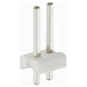 TE Connectivity MTA-156 Series Straight Through Hole Pin Header, 2 Contacts, 3.96 mm Pitch, 1 Row, Unshrouded 640388-2
