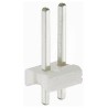 TE Connectivity MTA-156 Series Straight Through Hole Pin Header, 2 Contacts, 3.96 mm Pitch, 1 Row, Unshrouded 640388-2