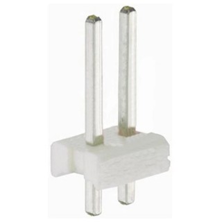 TE Connectivity MTA-156 Series Straight Through Hole Pin Header, 2 Contacts, 3.96 mm Pitch, 1 Row, Unshrouded 640388-2