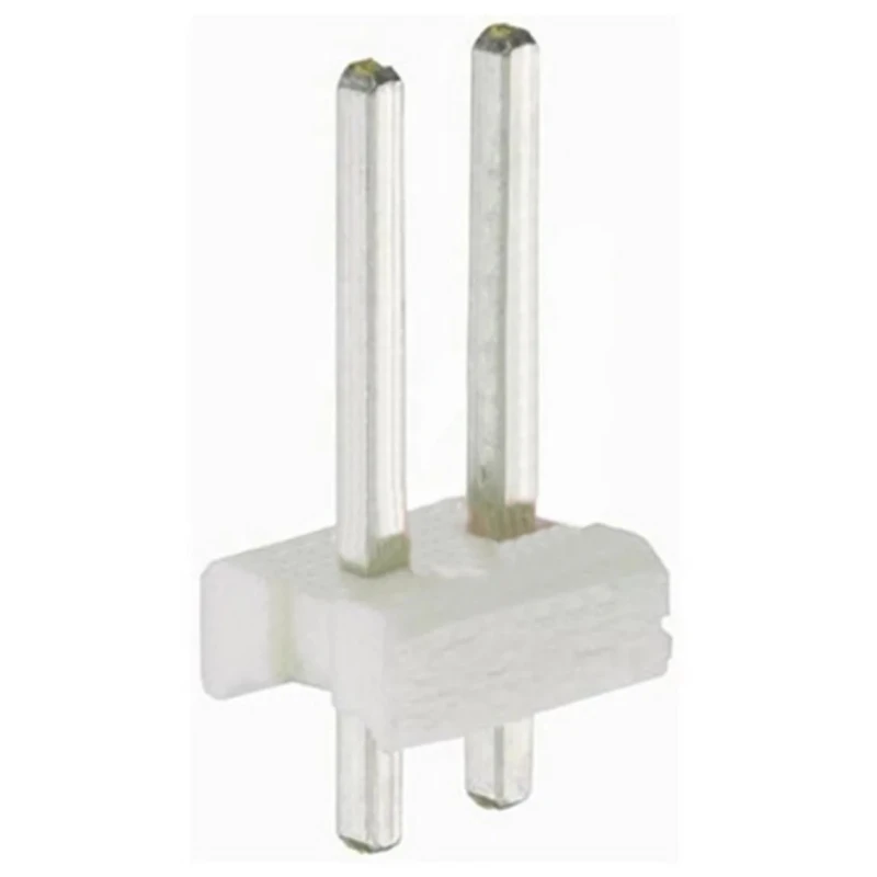 TE Connectivity MTA-156 Series Straight Through Hole Pin Header, 2 Contacts, 3.96 mm Pitch, 1 Row, Unshrouded 640388-2