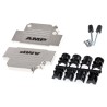 TE Connectivity Zinc Angled D-Sub Backshell 37 Way Strain Relief ADK Series 3-1478763-7