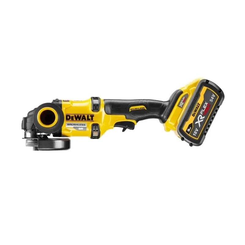 DeWALT 54V Brushless Angle Grinder 125 mm Disc Size 9 Ah Battery Capacity DCG418X2-GB