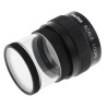 RS PRO Graticule Magnifier 7x Magnification Black Anodised Aluminium Body with Metric No.2 Scale 0-20mm x 0.1mm 683-0822