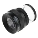 RS PRO Graticule Magnifier 7x Magnification Black Anodised Aluminium Body with Metric No.2 Scale 0-20mm x 0.1mm 683-0822