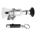 RS PRO Illuminated Pocket Magnifying Glass with 50x Magnification, Battery Operated LR44 Model 683-0848
