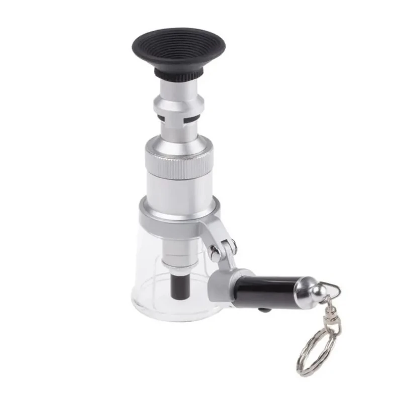 RS PRO Pocket Magnifying Glass Illuminated Magnifier 25x Magnification Battery Operated LR44 683-0844