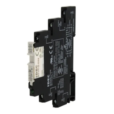 Idec Electromechanical Interface Relay, DIN Rail Mount, 24V DC Coil, SPDT Contact, 6A Switching Current RV8H-L-D24
