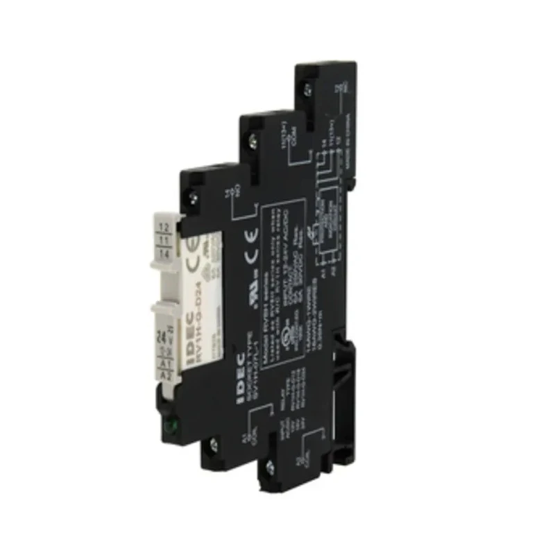 Idec Electromechanical Interface Relay, DIN Rail Mount, 24V DC Coil, SPDT Contact, 6A Switching Current RV8H-L-D24