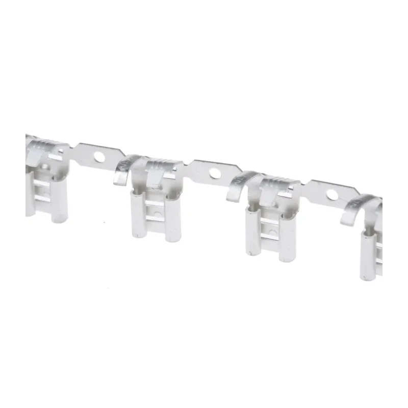 TE Connectivity FASTON .250 Dark Grey Uninsulated Female Spade Connector Crimp 6.35 x 0.81 mm Tab Size 18 AWG to 12 41802