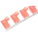 TE Connectivity Ultra-Fast .187 Red Insulated Female Spade Connector 4.75 x 0.51 mm Tab Size, Crimp 2-520334-2