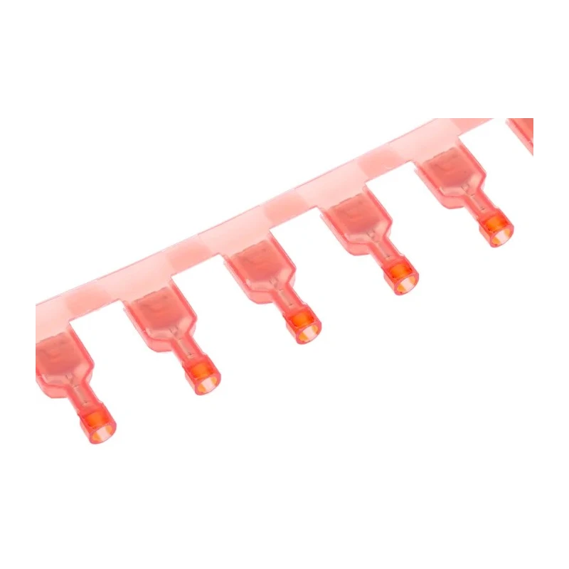 TE Connectivity Ultra-Fast Plus .250 Red Insulated Female Spade Connector Crimp 6.35 x 0.81 mm Tab Size 22 AWG to 2-520405-2
