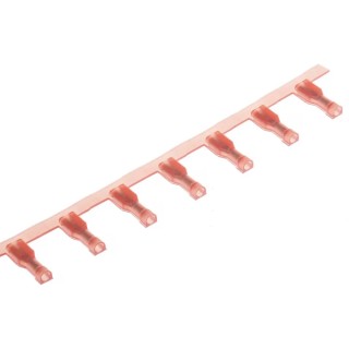 TE Connectivity Ultra-Fast .110 Red Insulated Female Spade Connector Crimp 2.79 x 0.51 mm Tab Size 22 AWG to 18 2-520083-2