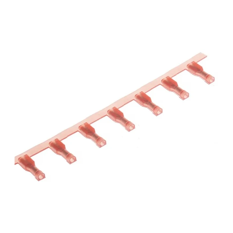 TE Connectivity Ultra-Fast .110 Red Insulated Female Spade Connector Crimp 2.79 x 0.51 mm Tab Size 22 AWG to 18 2-520083-2