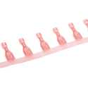 TE Connectivity Ultra-Fast .187 Red Insulated Female Spade Connector Crimp 4.75 x 0.81 mm Tab Size 22 AWG to 18 2-520193-2
