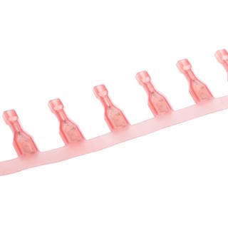TE Connectivity Ultra-Fast .187 Red Insulated Female Spade Connector Crimp 4.75 x 0.81 mm Tab Size 22 AWG to 18 2-520193-2