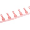 TE Connectivity Ultra-Fast .187 Red Insulated Female Spade Connector Crimp 4.75 x 0.81 mm Tab Size 22 AWG to 18 2-520193-2