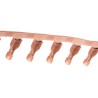 TE Connectivity Ultra-Fast .187 Red Insulated Female Spade Connector Crimp 4.75 x 0.51 mm Tab Size 22 AWG to 18 2-520181-2