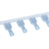 RS PRO Ultra-Fast .250 Blue Insulated Female Spade Connector Crimp 6.35 x 0.81 mm Tab Size 16 AWG to 14 AWG 3-350820-2