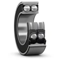 SKF Double Row Angular Contact Ball Bearing 30 mm ID, 62 mm OD, 23.8 mm Width, Sealed, Steel Balls 3206 A-2RS1/MT33