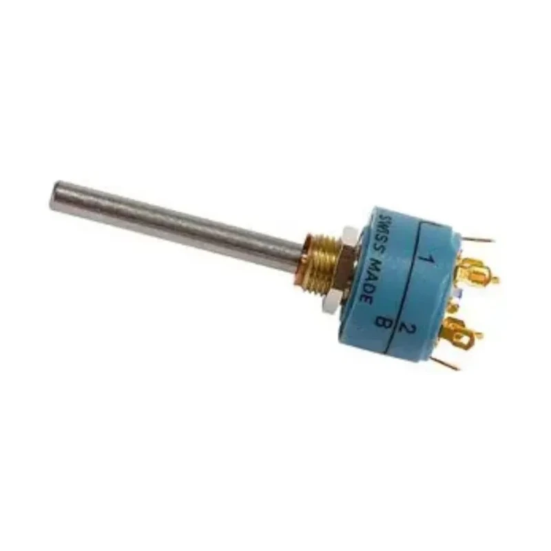 Elma Type 01 Precision 3 Position 2 Pole Rotary Switch 2A, 42V DC, Panel Mount, Solder Terminals 01-1234