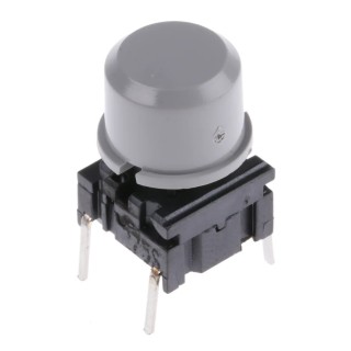 MEC Grey Tactile Switch, SPST Momentary 50mA 24 V dc 14.9mm Height 3FTL6+1D03