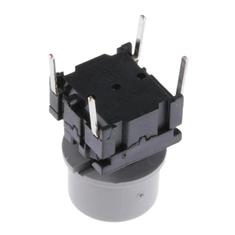 MEC Grey Tactile Switch, SPST Momentary 50mA 24 V dc 14.9mm Height 3FTL6+1D03