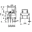 MEC Grey Tactile Switch, SPST Momentary 50mA 24 V dc 14.9mm Height 3FTL6+1D03