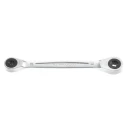 Facom Double Ended Spanner Metric Size 6x8 mm Satin Chrome Finish 128mm Overall Length 464TX.6X8