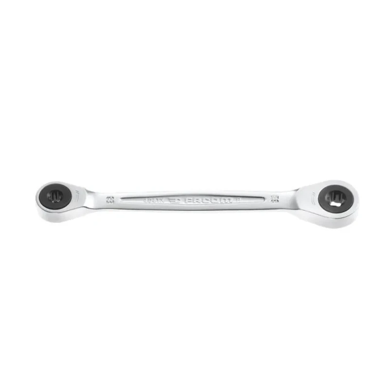 Facom Double Ended Spanner Metric Size 6x8 mm Satin Chrome Finish 128mm Overall Length 464TX.6X8