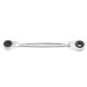 Facom Double Ended Spanner Metric Size 6x8 mm Satin Chrome Finish 128mm Overall Length 464TX.6X8