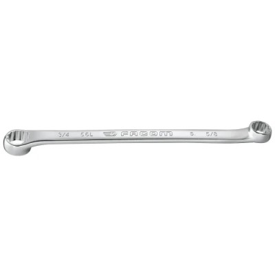 Facom Offset Ring Spanner 11.18 x 12.7 mm, 210mm Overall Length 56L.7/16X1/2