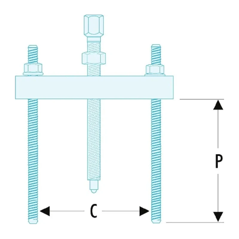 Facom Bearing Puller Hydraulic Force 3t Capacity 200 mm U.53KL2