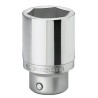 Facom Socket 3/4 in Drive 27 mm 6 Point Square Satin Chrome Finish K.27LA